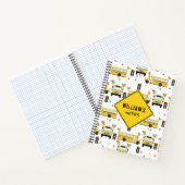 Carnet Fête d'école bus scolaire jaune Notes d'école (Intérieur)