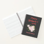 Carnet fête des femmes joyeuses gris foncé (Intérieur)