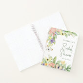 Carnet Fête des mariées Aquarelle Floral Papillon Mariage (Intérieur)