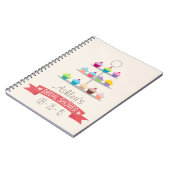 Carnet Fête des mariées Colorée Cupcake Tree (Côté gauche)