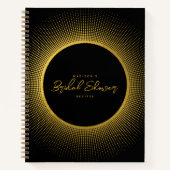 Carnet Fête des mariées Cuisine Cuisine Recette Or noir (Devant)