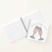 Carnet Fête des mariées de Mariage de champagne rose pers (Intérieur)