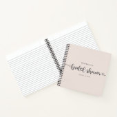 Carnet Fête des mariées De Script Chic Moderne (Intérieur)