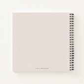 Carnet Fête des mariées De Script Chic Moderne (Dos)