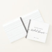 Carnet Fête des mariées de script chic moderne Bridesmaid (Intérieur)