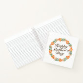 Carnet Fête des mères élégante couronne de fleurs | CARNE (Intérieur)