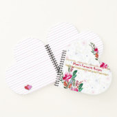 Carnet Fête des mères Moms Recettes favorites Rose Fleur  (Intérieur)