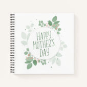 Carnet Fête des mères Serment vert Feuille | Ordinateur p (Devant)