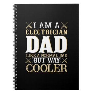 Carnet Fête des pères Je Suis Un Électricien Papa