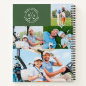 Carnet Fête des pères Monogramme Multi Photo Golf Custom (Dos)