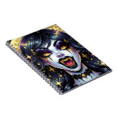 Carnet Fête d'Halloween Vampire de Style de Bande Dessiné (Côté Droit)