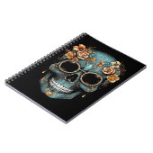 Carnet Fête du crâne mexicain floral de Dead Dia De Muert (Côté gauche)