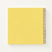 Carnet Fête en jaune (Dos)