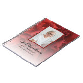 Carnet Fête florale de l'oeillet rouge célébrant les funé (Côté gauche)