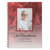 Carnet Fête florale de l'oeillet rouge célébrant les funé (Devant)