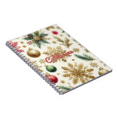 Carnet Fête Florale Red Green Gold (Côté Droit)