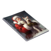 Carnet Fête Noël Festive du Père Noël Terrier du Père Noë (Côté Droit)