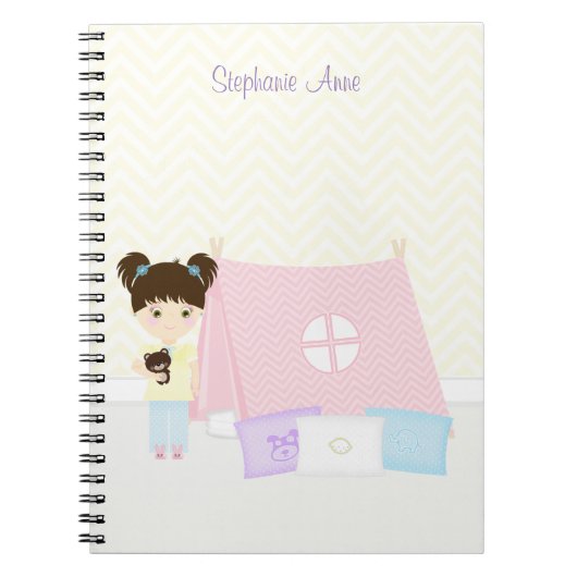 Carnet Fête pyjama Glamping (Devant)