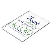 Carnet "Fête sans peur en présence du Seigneur" (Côté gauche)