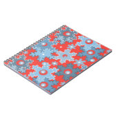 Carnet Fêtes de Noël Fête hiver Flamme de neige brillant (Côté gauche)