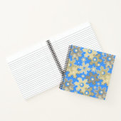 Carnet Fêtes de Noël Fête hiver Flamme de neige brillant (Intérieur)