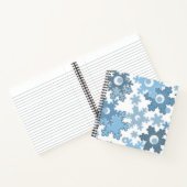 Carnet Fêtes de Noël Fête hiver Flamme de neige brillant (Intérieur)