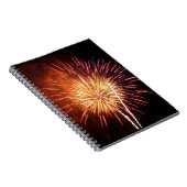 Carnet Feu d'artifice rouge, blanc et bleu I Patriotique (Côté Droit)