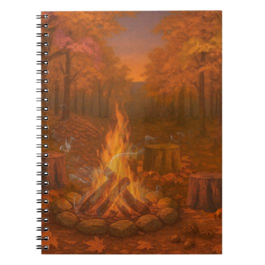 Carnet Feu de joie du crépuscule d'automne (Devant)