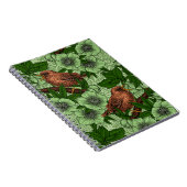 Carnet Feu et hellebore, vert clair (Côté Droit)