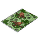 Carnet Feu et hellebore, vert clair (Côté gauche)