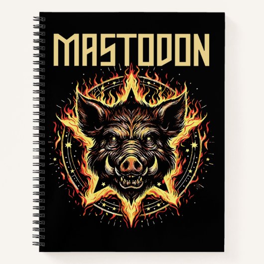 Carnet Feu Mastodon Boar (Devant)