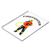 Carnet Feuerwehrmann in Einsatzkleidung Bloc d'informatio (Côté gauche)
