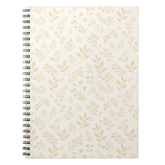 Carnet Feuillage d'automne Blé Doré - Neutre (Devant)
