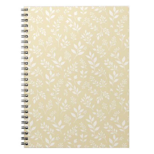 Carnet Feuillage d'automne neutre - Blé doré (Devant)