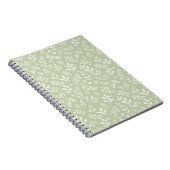 Carnet Feuillage d'automne neutre - Olive douce (Côté Droit)