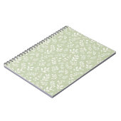 Carnet Feuillage d'automne neutre - Olive douce (Côté gauche)