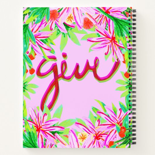 Carnet Feuillage de Noël - Donner (Dos)