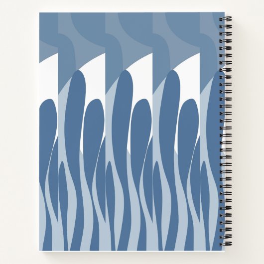 Carnet Feuille & abstrait incurvé (Dos)