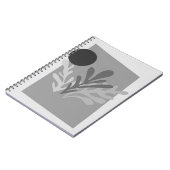 Carnet Feuille Abstrait monochrome (Côté gauche)