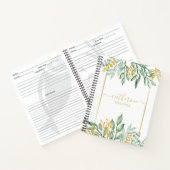 Carnet Feuille Blank own Cookbook Recette à écrire dans (Intérieur)