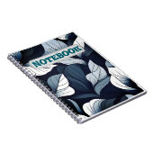 Carnet feuille bleu sérénité (Côté Droit)