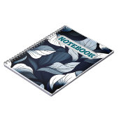 Carnet feuille bleu sérénité (Côté gauche)