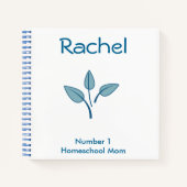 Carnet Feuille bleue (Devant)