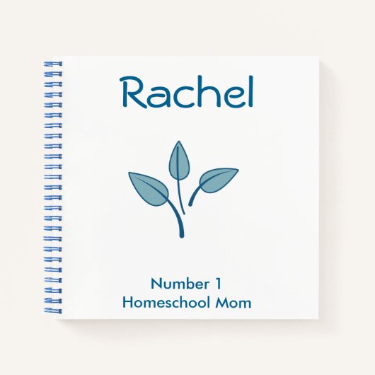 Carnet Feuille bleue (Devant)