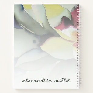 Carnet Feuille botanique Abstrait à gauche