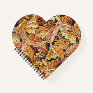 Carnet Feuille d'acanthe de William Morris, motif automna