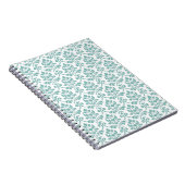 Carnet Feuille Damask Motif Turquoise (Côté Droit)
