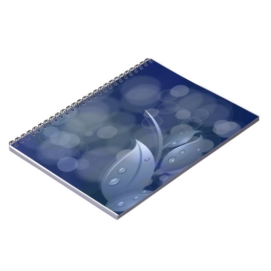 Carnet Feuille de Blue Bokeh (Côté gauche)