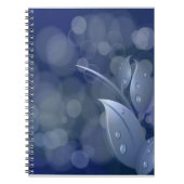 Carnet Feuille de Blue Bokeh (Devant)
