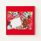 Carnet Feuille de calcul ABC Lettres en calque rouge (Dos)